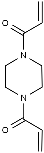 1,4-DIACRYLOYLPIPERAZINE Struktur