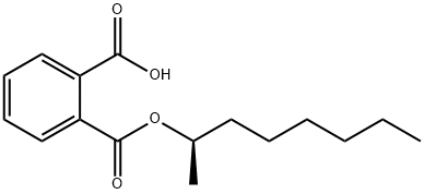 Phthalic acid hydrogen 1-[(1R)-1-methylheptyl] ester Struktur