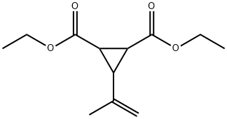 3-(1-Methylvinyl)-1,2-cyclopropanedicarboxylic acid diethyl ester Struktur