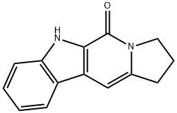 1,2,3,6-TETRAHYDROINDOLIZINO[6,7-B]INDOL-5-ONE Struktur