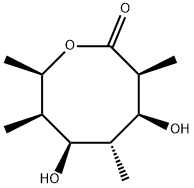 2-Oxocanone, 4,6-dihydroxy-3,5,7,8-tetramethyl-, (3S,4S,5R,6R,7R,8R)- (9CI) Struktur