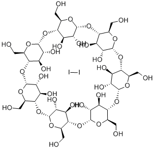 B-CYCLODEXTRIN-IODINE INCLUSION COMPLEX Struktur