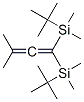 3-Methyl-1,1-bis[(1,1-dimethylethyl)dimethylsilyl]-1,2-butadiene Struktur