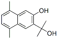 3-(1-Methyl-1-hydroxyethyl)-5,8-dimethylnaphthalene-2-ol Struktur