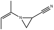 2-Aziridinecarbonitrile,1-(1-methyl-1-propenyl)-,(Z)-(9CI) Struktur