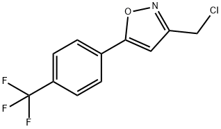 3-(CHLOROMETHYL)-5-[4-(TRIFLUOROMETHYL)PHENYL]ISOXAZOLE Struktur