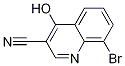 3-Quinolinecarbonitrile, 8-broMo-4-hydroxy- Struktur