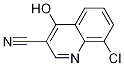 3-Quinolinecarbonitrile, 8-chloro-4-hydroxy- Struktur