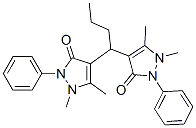 4-[1-(1,5-dimethyl-3-oxo-2-phenyl-pyrazol-4-yl)butyl]-1,5-dimethyl-2-phenyl-pyrazol-3-one Struktur