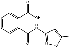 Benzoic acid, 2-[[(5-methyl-3-isoxazolyl)amino]carbonyl]- (9CI) Struktur