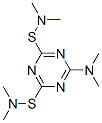 6-(dimethylamino)-N,N,N',N'-tetramethyl-1,3,5-triazine-2,4-disulphenamide Struktur