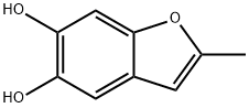 5,6-Benzofurandiol,  2-methyl- Struktur