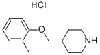 4-[(2-METHYLPHENOXY)METHYL]PIPERIDINEHYDROCHLORIDE Struktur