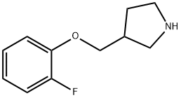 3-(2-Fluoro-phenoxymethyl)-pyrrolidine Struktur