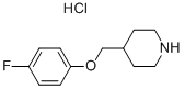 4-[(4-FLUOROPHENOXY)METHYL]PIPERIDINEHYDROCHLORIDE Struktur