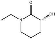 2-Piperidinone,1-ethyl-3-hydroxy-,(3R)-(9CI) Struktur