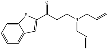 2-(3-(diallylamino)propionyl)benzothiophene Struktur