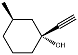 Cyclohexanol, 1-ethynyl-3-methyl-, (1R,3R)- (9CI) Struktur