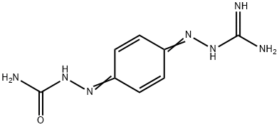 [4-(amidinohydrazono)cyclohexa-2,5-dienal] semicarbazone Struktur