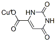 bis(1,2,3,6-tetrahydro-2,6-dioxo-4-pyrimidinecarboxylato-N3,O4)copper Struktur