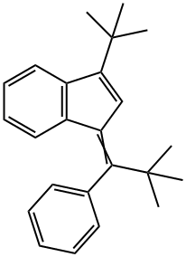 1-(2,2-Dimethyl-1-phenylpropylidene)-3-tert-butyl-1H-indene Struktur