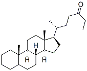 27-nor-3,7,12-trihydrocoprostan-24-one Struktur