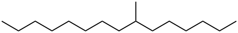 7-methylpentadecane Structure