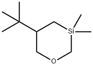 5-tert-Butyl-3,3-dimethyl-1-oxa-3-silacyclohexane Struktur