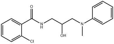 2-chloro-N-[2-hydroxy-3-(methylphenylamino)propyl]benzamide Struktur