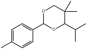 5,5-dimethyl-2-(4-methylphenyl)-4-propan-2-yl-1,3-dioxane Struktur