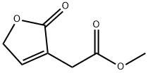 3-Furanacetic acid, 2,5-dihydro-2-oxo-, methyl ester (9CI) Struktur