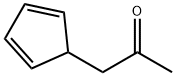 2-Propanone, 1-(2,4-cyclopentadien-1-yl)- (9CI) Struktur