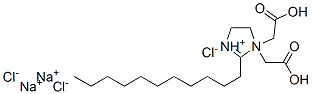 disodium 1,1-bis(carboxymethyl)-4,5-dihydro-2-undecyl-1H-imidazolium chloride Struktur