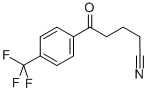 5-OXO-5-(4-TRIFLUOROMETHYLPHENYL)VALERONITRILE Struktur