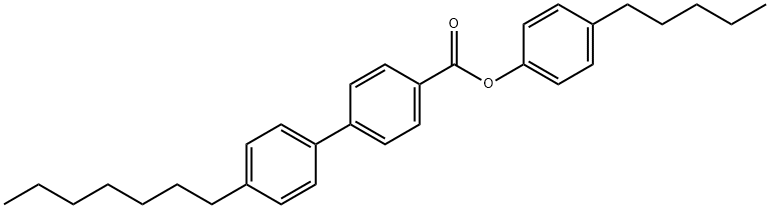 4-pentylphenyl 4'-heptyl[1,1'-biphenyl]-4-carboxylate Struktur