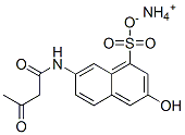 ammonium 7-[(1,3-dioxobutyl)amino]-3-hydroxynaphthalene-1-sulphonate Struktur