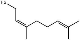 (Z)-3,7-dimethylocta-2,6-diene-1-thiol Struktur