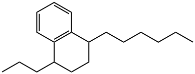 1-Hexyl-4-propyl-1,2,3,4-tetrahydronaphthalene Struktur