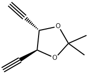 1,3-Dioxolane, 4,5-diethynyl-2,2-dimethyl-, (4S,5S)- (9CI) Struktur