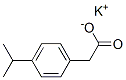 Benzeneacetic acid, 4-(1-methylethyl)-, potassium salt (9CI) Struktur