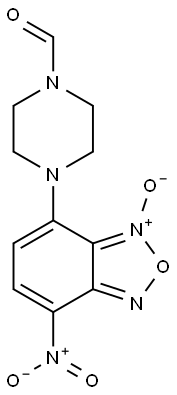 7-(4-Formyl-1-piperazinyl)-4-nitrobenzofurazane 1-oxide Struktur