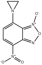 4-(1-Aziridinyl)-7-nitrobenzofurazane 3-oxide Struktur