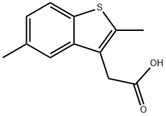 (2,5-Dimethyl-1-benzothien-3-yl)acetic acid Struktur