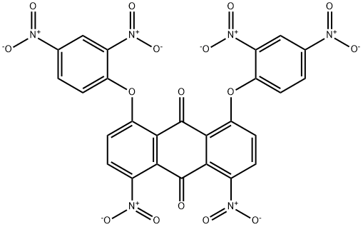 1,8-Dinitro-4,5-bis(2,4-dinitrophenoxy)anthraquinone Struktur