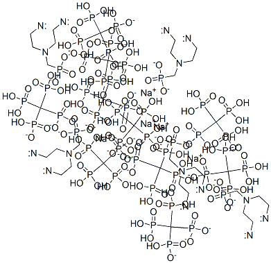 pentasodium pentahydrogen [[(phosphonatomethyl)imino]bis[ethane-2,1-diylnitrilobis(methylene)]]tetrakisphosphonate Struktur