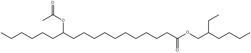 2-ethylhexyl 12-(acetoxy)octadecanoate Struktur