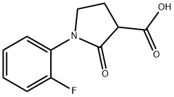 1-(2-FLUOROPHENYL)-2-OXOPYRROLIDINE-3-CARBOXYLIC ACID Struktur