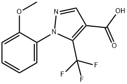 5-(TRIFLUOROMETHYL)-1-(2-METHOXYPHENYL)-1H-PYRAZOLE-4-CARBOXYLIC ACID Struktur