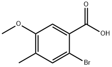 2-ブロモ-5-メトキシ-4-メチル安息香酸 化學(xué)構(gòu)造式