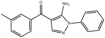 (5-AMINO-1-PHENYL-1H-PYRAZOL-4-YL)(M-TOLYL)METHANONE Struktur